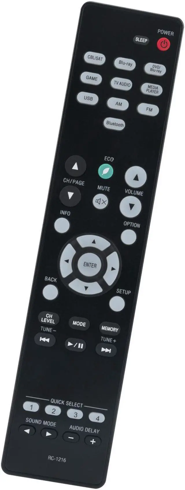 Alt view image 4 of 5 - RC-1216 Replacement Remote Control for Denon Video&Audio Receiver RC1216