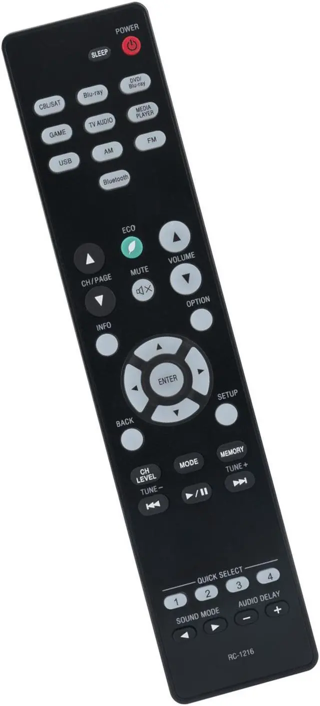 Alt view image 5 of 5 - RC-1216 Replacement Remote Control for Denon Video&Audio Receiver RC1216