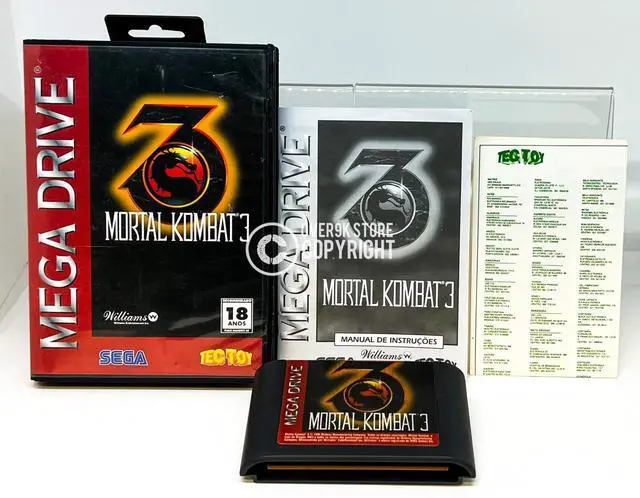 Main image of Mortal Kombat 3  Sega Mega Drive  CIB    AUTHENTIC  HANG TAB