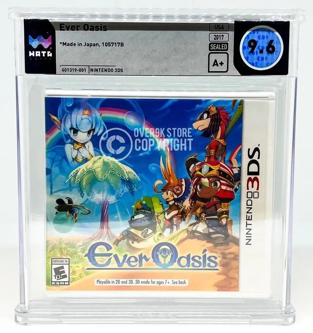 Main image of Ever Oasis  Nintendo 3DS  WATA 9.6 A+ Sealed Graded Not VGA  CGC