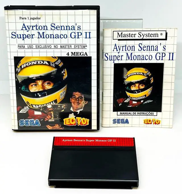 Main image of Ayrton Senna's Super Monaco GP II  Sega Master System  Tec Toy  CIB