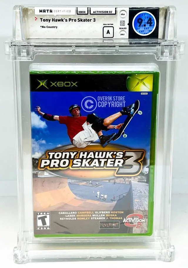 Main image of Tony Hawk's Pro Skater 3  Xbox  WATA 9.4 A Sealed Graded Not VGA  CGC