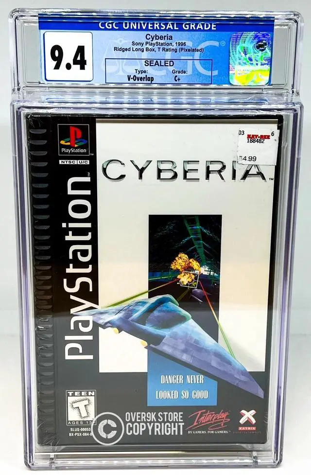 Main image of Cyberia  PS1  Long Box  CGC 9.4 C+ Sealed Graded Video Game Not VGA  WATA