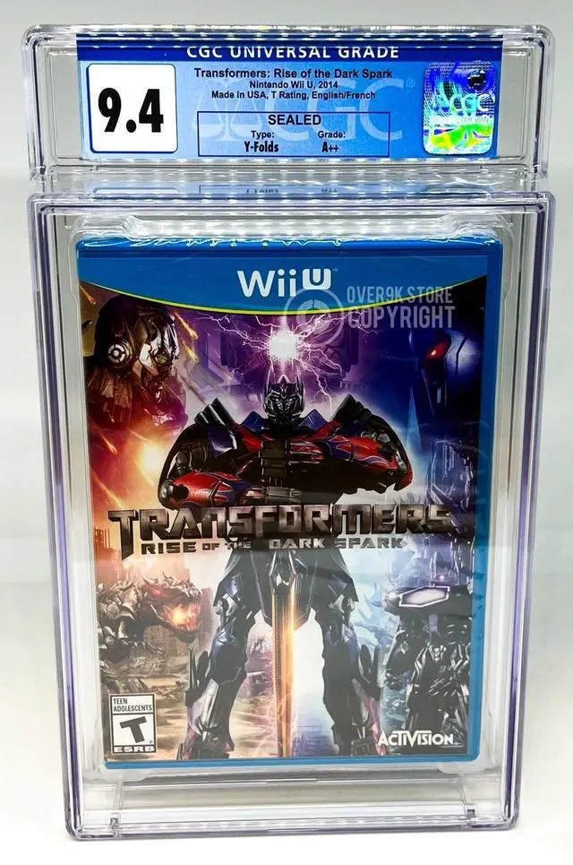 Main image of Transformers: Rise Of The Dark Spark  Wii U  CGC 9.4 A++ Sealed Graded