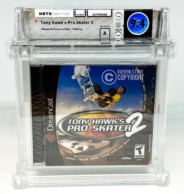 Main image of Tony Hawk's Pro Skater 2  Sega Dreamcast WATA 9.4 A Sealed Graded Not VGA  CGC