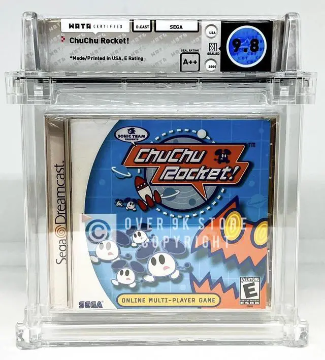 Main image of ChuChu Rocket!  Sega Dreamcast  WATA 9.8 A++ Sealed Graded Not VGA  CGC
