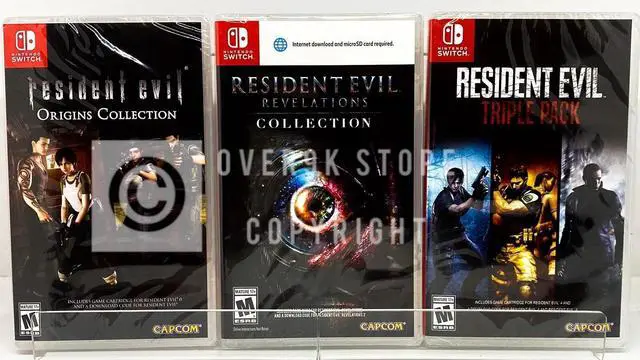 Main image of Resident Evil Bundle Triple Pack + Origins + Revelations  Nintendo Switch  New