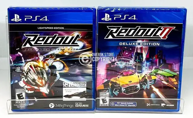 Main image of Redout: Lightspeed Edition + Redout II: Deluxe Edition  PS4  New