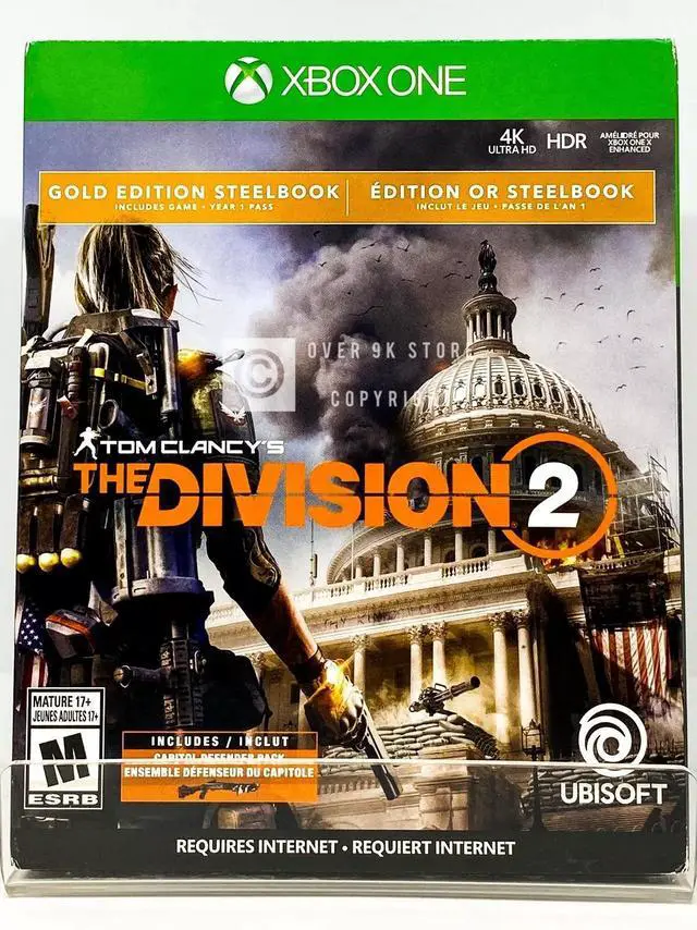 Main image of Tom Clancy's The Division 2 Gold Edition Steelbook  Xbox One  New