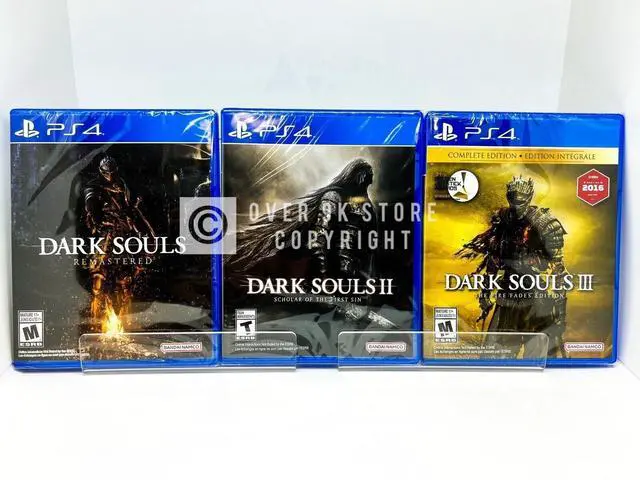 Main image of Dark Souls Remastered + SOTFS + Fire Fades Complete Edition  PS4  New