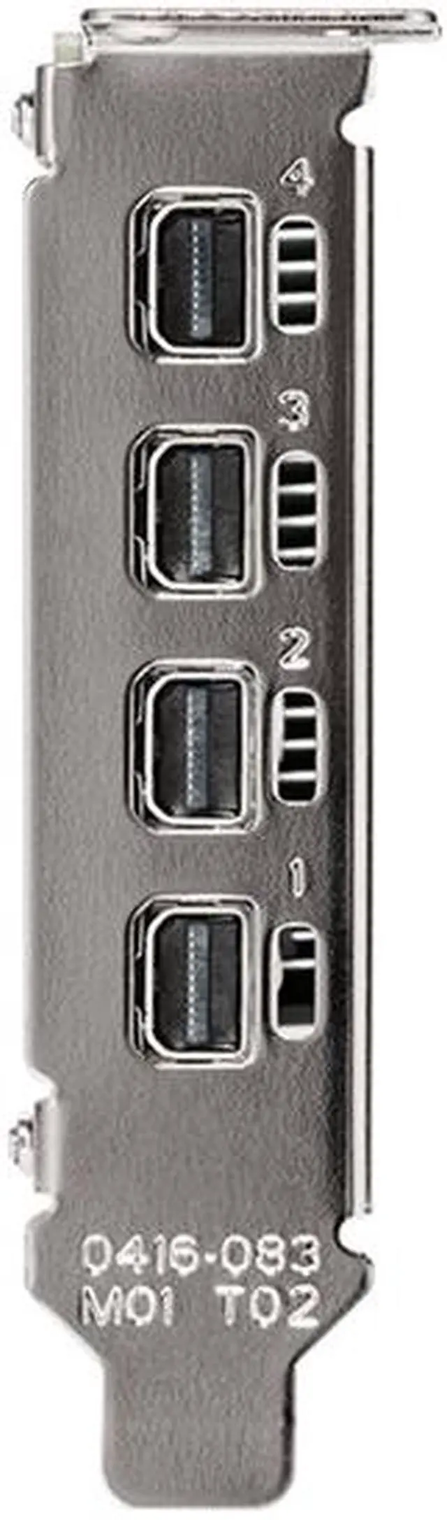 Alt view image 4 of 4 - NVIDIA T600 - Graphics card - T600 - 4 GB GDDR6 - PCIe 3.0 x16 low profile - 4 x Mini DisplayPort