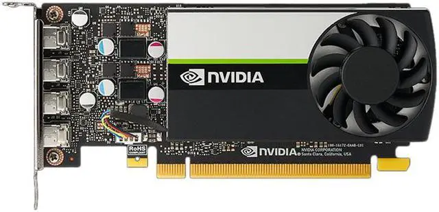 Alt view image 3 of 4 - NVIDIA T600 - Graphics card - T600 - 4 GB GDDR6 - PCIe 3.0 x16 low profile - 4 x Mini DisplayPort