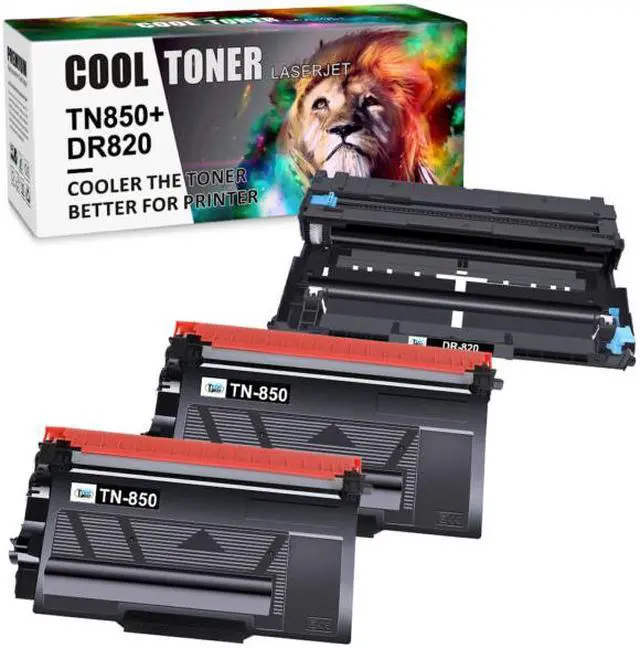 Main image of 2x TN850 Toner Cartridge 1x DR820 Drum For Brother HL-L5100DN MFC-L5850DW L5800DW