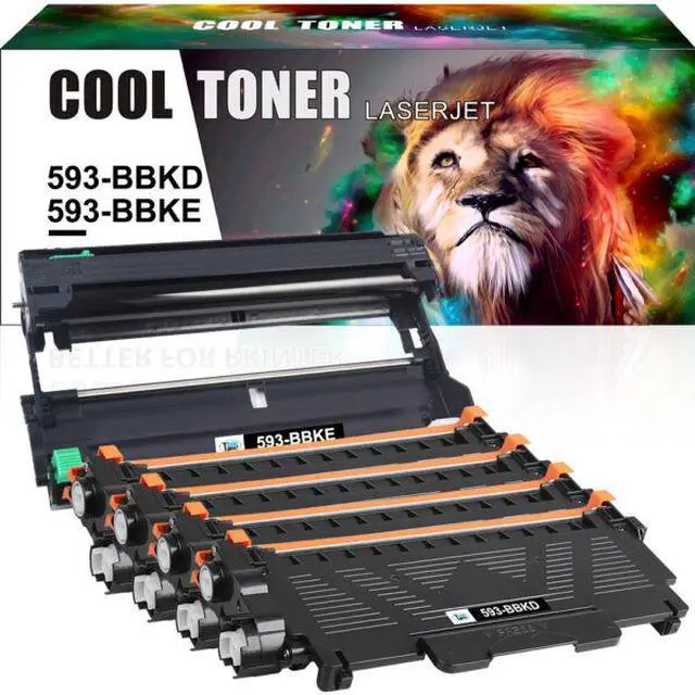 Main image of 4PK Toner + 1PK Drum 593-BBKE Comaptible for Dell E310 Laser E514dw E515 dn dw