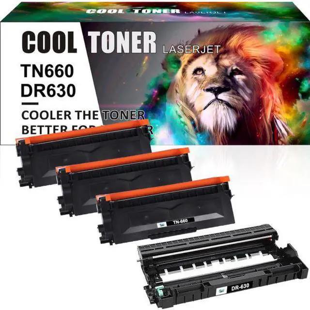 Main image of 3x TN660 Toner 1x DR630 Drum Cartridge Compatible With Brother MFC-L2700DW HL-L2360DW