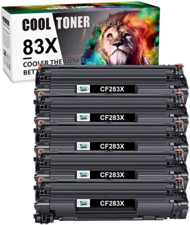 Main image of 5PK Toner CF283A CF283X Compatible with HP 83A 83X LaserJet Pro MFP M225dn M225d