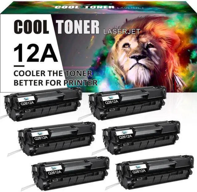 Main image of 6PK Toner Compatible with HP Q2612A 12A LaserJet 1012 1010 1018 1020 3030 3020