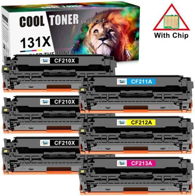 Main image of 6PK (KK+KCMY) Set Toner CF210A 131A Color Fit For HP LaserJet Pro 200 M251nw MFP M276nw Printer