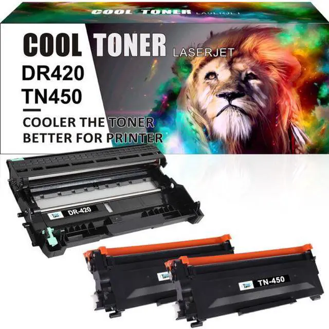Main image of 2x TN450 TN-450 Toner + 1x DR420 High Yield Cartridge Compatible for Brother HL-2220
