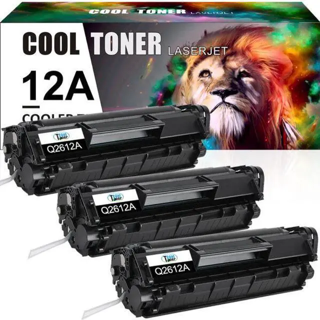 Main image of 3Pack toner Cartridge for HP Q2612A Black LaserJet 1020 1022 1012 3050 3020