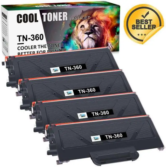Main image of 4 Pack TN360 Toner Cartride For Brother TN330 HL-2140 HL-2170W MFC-7340 MFC-7840W
