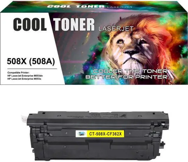 Main image of 1PK Yellow Toner CF360X Compatible with HP 508X LaserJet Enterprise M553n dn M577 M552d