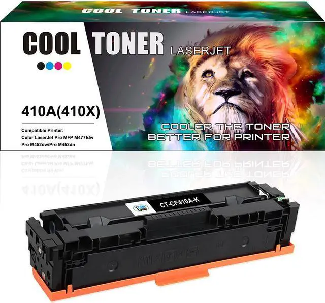 Main image of 1Pack Toner Compatible with HP 410A CF410A HP LaserJet Pro MFP M477fnw M477fdw M452dn