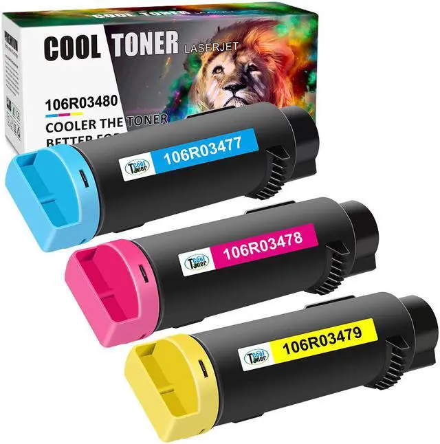 Main image of 3PK (CMY) Color Toner Cartridge for Xerox Phaser 6510 WorkCentre 6515 dn dni n 106R03480