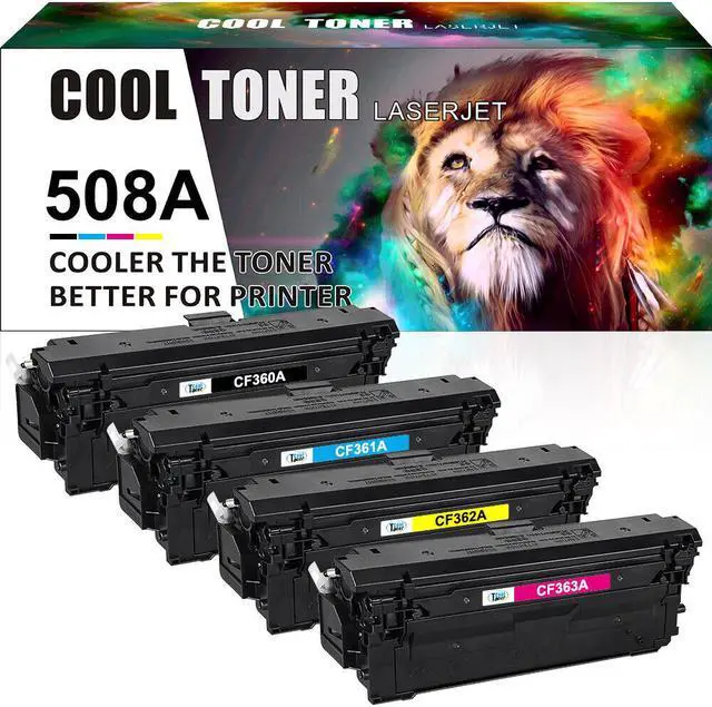 Main image of 4PK (1 Full Set) Toner Compatible with HP 508A CF360A Color LaserJet M552dn M553dn M553n MFP M577