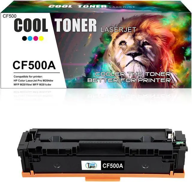 Main image of 1PK Black Toner Compatible With HP CF500A 202A Ink LaserJet M281fdw M281cdw MFP M254dw