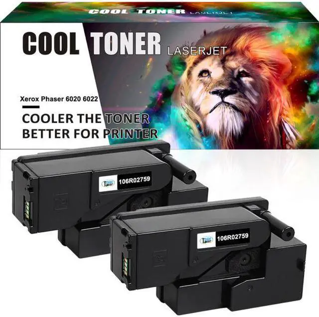 Main image of 2PK Black Toner Cartridge Compatible for Xerox WorkCentre 6027 6025 Phaser 6022 6020