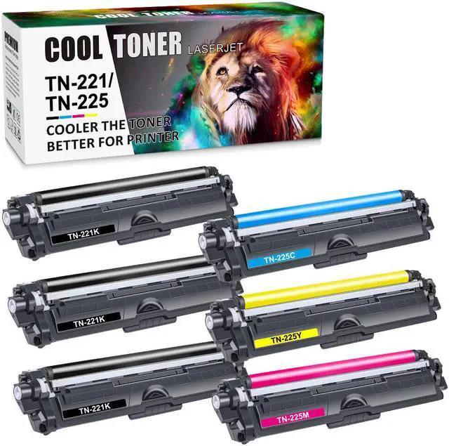 Main image of 6PK 3K+CMY Compatible With Brother TN-225 TN221 Toner MFC-9130CW HL-3170CDW MFC-9340CDW