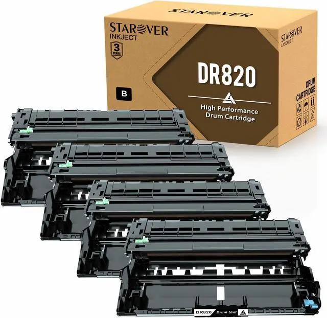 Main image of 4 Pack DR820 Drum Unit for Brother TN850 HL-L5200DW HL-L6200DW L6250DW L6400DW
