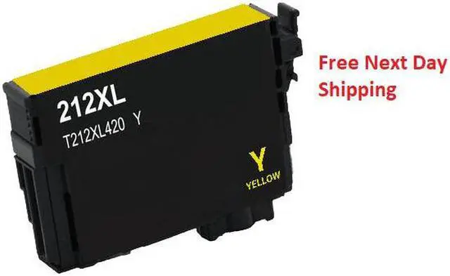 Alt view image 2 of 2 - For 212XL Epson Ink Cartridge 212 WF-2830 WF-2850 XP-4105 XP-4100 XL Yellow