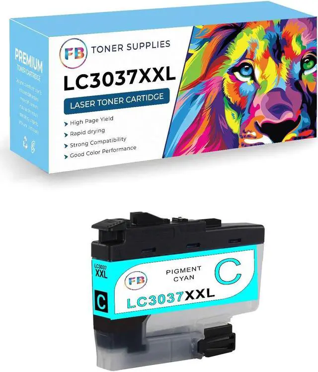 Alt view image 2 of 2 - For LC3037 XXL Ink Cartridge For Brother MFC-J5845DW MFC-J5945DW MFC-J6545DW Cyan