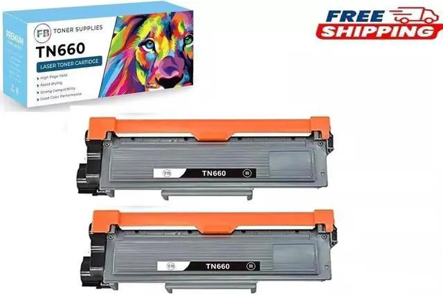 Main image of 2 PACK TN660 Toner Cartridge for Brother TN630 MFC-L2700DW MFC-L2740DW Black