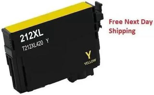 Alt view image 2 of 2 - Ink Cartridge 212XL For Epson 212 WF-2830 WF-2850 XP-4105 XP-4100XL Yellow