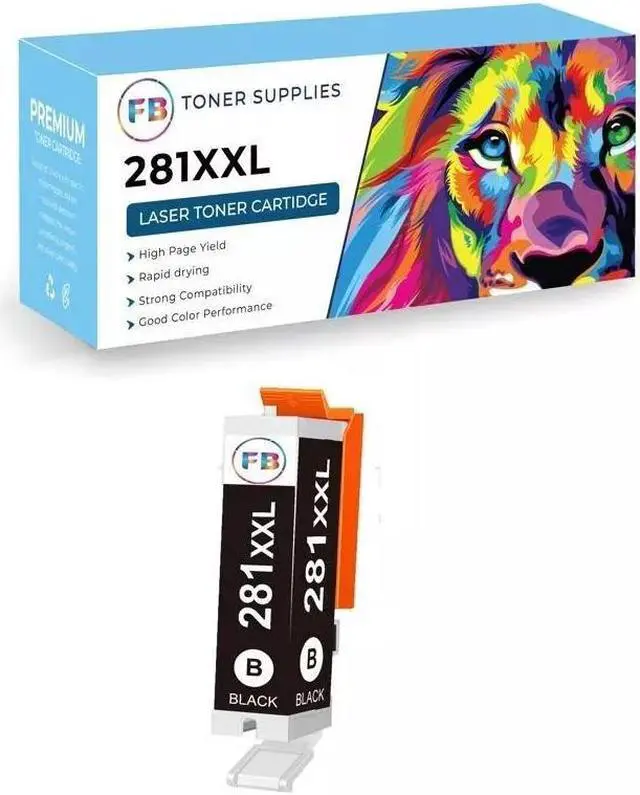 Main image of For PGI-280 XXL CLI-281 XXL Ink for Canon Pixma TS8120 TS8220 TS8320 Black