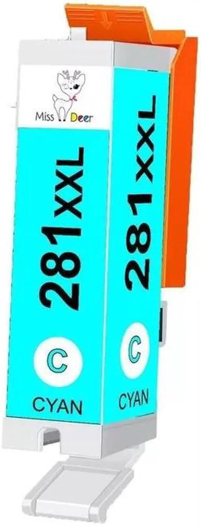 Alt view image 2 of 2 - For PGI-280 XXL CLI-281 XXL Ink for Canon Pixma TS8120 TS8220 TS8320 TR7520 Cyan