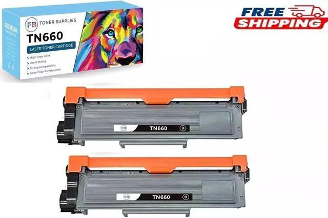 Main image of 2 PACK TN660 Toner Cartridge for Brother TN630 MFC-L2700DW MFC-L2740DW Black
