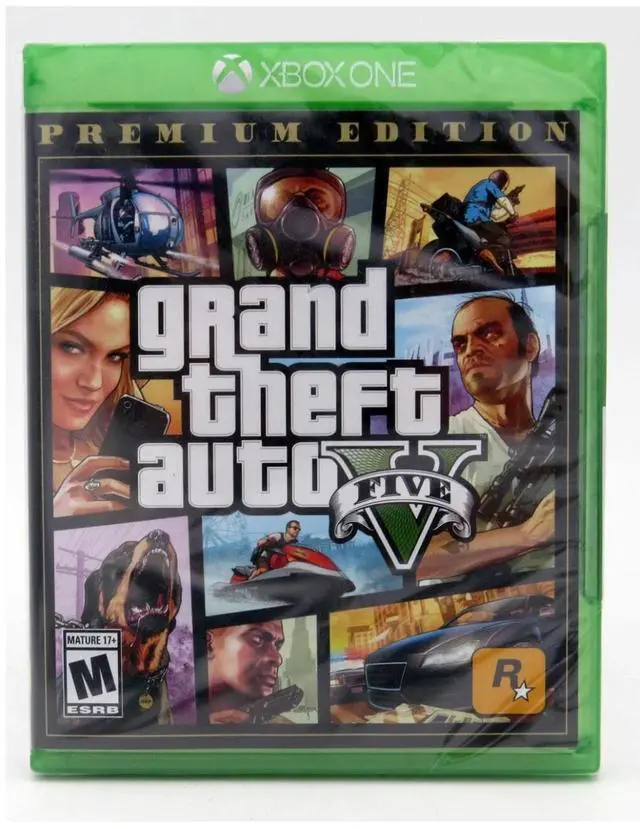 Main image of Grand Theft Auto V Premium Online Edition GTA 5 Xbox One Brand New