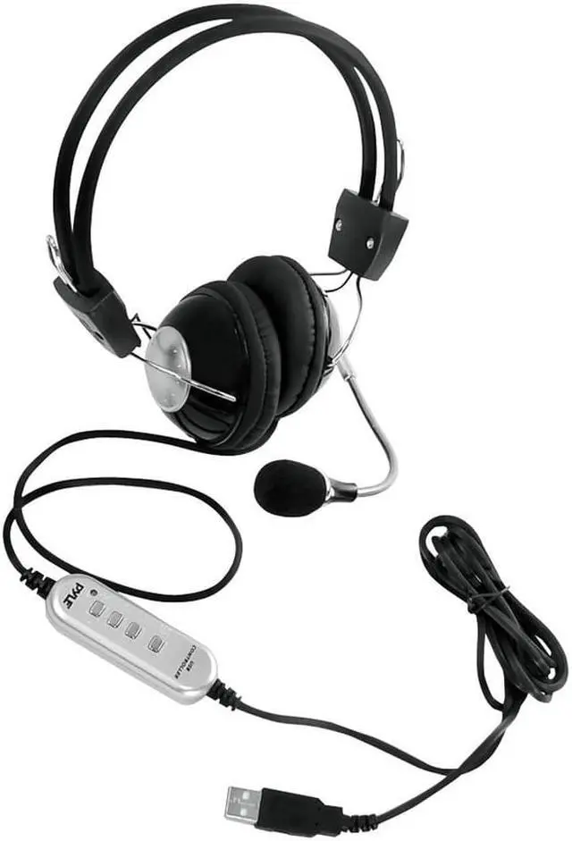 Alt view image 3 of 5 - Pyle Home PHPMCU10 Multimedia/Gaming USB Headset with Noise-Canceling Microphone