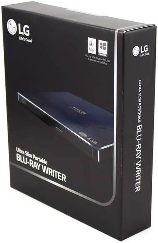 Alt view image 2 of 11 - Lg Electronics 170916 Lg Storage Wp50nb40 External Bdrw-xl Usb 6x M-disc Cyberlink Slim Tray Black