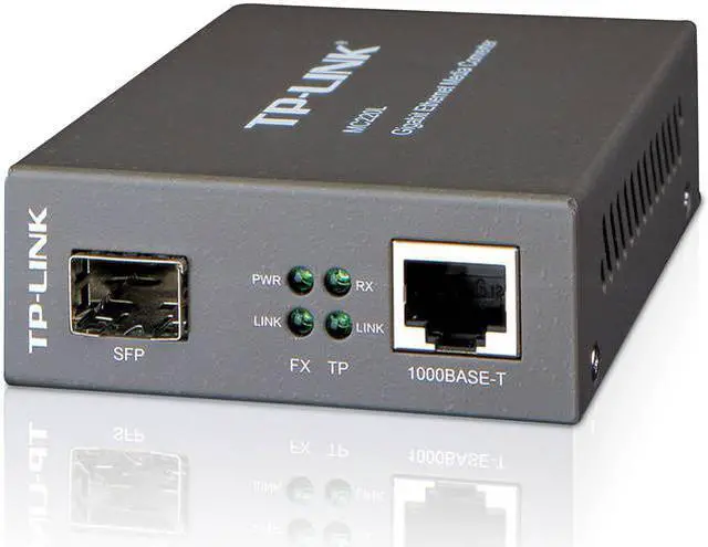 Alt view image 18 of 20 - TP-Link Gigabit SFP to RJ45 Fiber Media Converter | Fiber to Ethernet Converter | 10/100/1000Mbps RJ45 Port to 1000Base-SX/LX SFP Slot Supporting MiniGBIC Modules (MC220L)