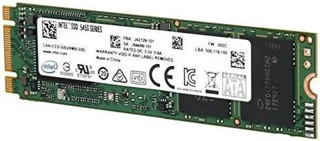 Alt view image 5 of 5 - Intel 545s M.2 2280 256GB SATA III 64-Layer 3D NAND TLC Internal Solid State Drive (SSD) SSDSCKKW256G8X1