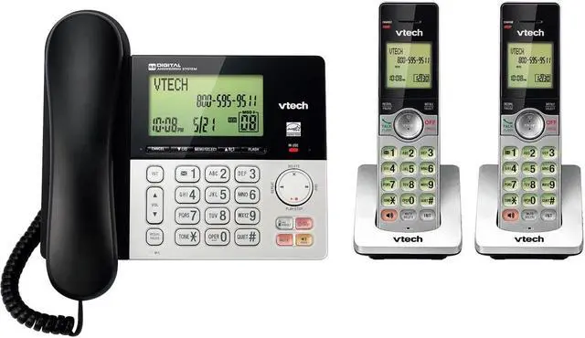 Alt view image 5 of 7 - Vtech 2 Handset Cordless