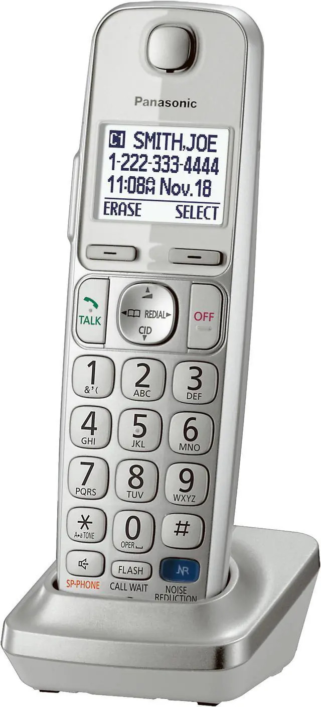 Alt view image 8 of 13 - Panasonic KX-TGEA20S New DECT 6.0 Technology Additional Digital Cordless Handset for KX-TGC21, KX-TGD21, & KX-TGE27 Series