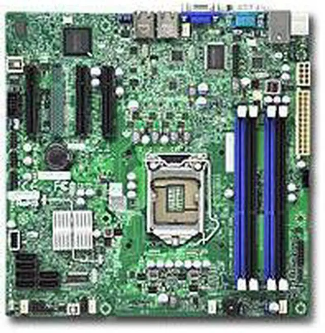 Alt view image 2 of 2 - Supermicro X9Scl-B Lga1155/ Intel C202 Pch/ Ddr3/ V&2Gbe/ Matx Server Motherboard, Bulk