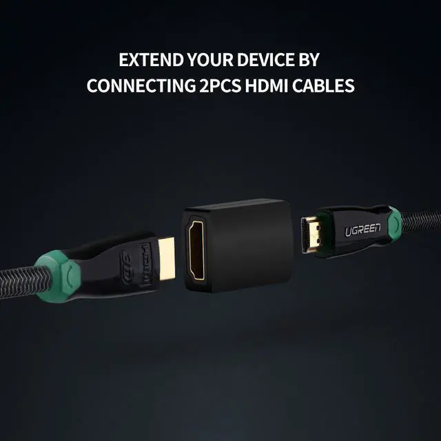 Alt view image 6 of 7 - ESTONE 4 Pack HDMI Female To Female Extender Coupler Adapter Connector F/F Fit For PS4 HDMI Cable HDMI Extender