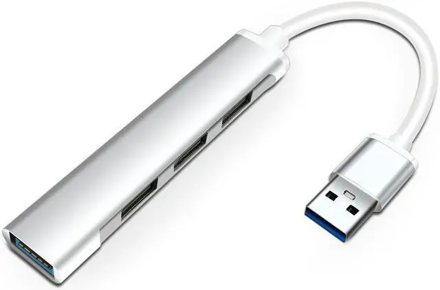 Main image of ESTONE USB 3.0 Hub, USB3.0 to 4 X USB 3.0 Hub Adapter Compatible for MacBook, Mac Pro, Mac Mini, iMac, Surface, Notebook PC, Laptop, HDD-Silver